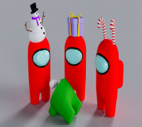 Among Us Diorama - C Type 3D model