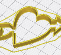 cookie cutter heart with arrow 3D model