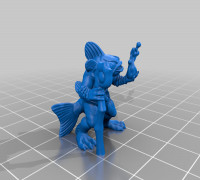 Fancy Fantasy Fishfolk 3D model