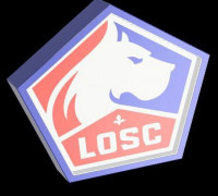 Name led Lille Losc 3D model