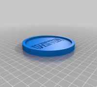 Led Zeppelin Logo Coaster 3D model