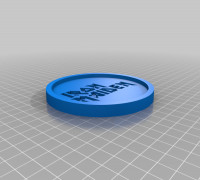 Iron Maiden Logo Coaster 3D model