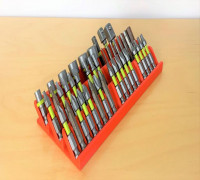 2" Driver Bit Organizer (Stores 60 Bits) 3D model