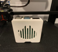 Raspberry Pi 4B case with custom vents 3D model