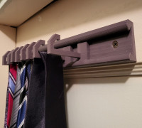 Sliding Hook Rack 3D model