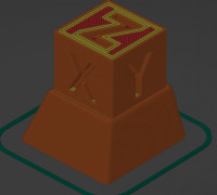 Mechanical Keyboard Keycap of Calibration Cube 3D model