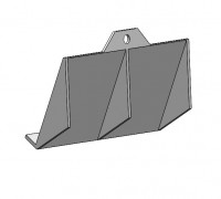 Wall cell phone holder 3D model