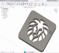lion coaster for kids 3D model