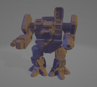 TDR-25X Thunderstruck Mecha 3D model