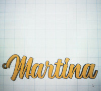Martina key ring 3D model