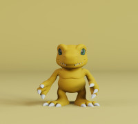 Agumon 3D model