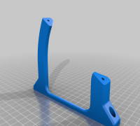 Cryo Chamber external Radiator mount 3D model