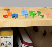 Assorted shelf pegs 3D model