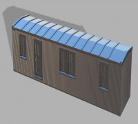 Railroad bunkhouse 3D model