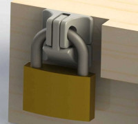 Padlock Magic Box Lock 3D model