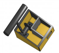 Throttle control with potentiometer 3D model