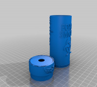 Warhammer 40K theme smoke cans grenade 3D model