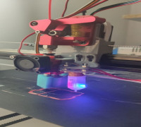 Linear rail setup with direct drive 3D model