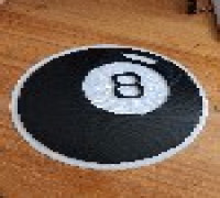 Magic 8 Ball Wallpaper 3D model