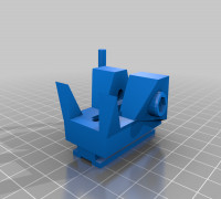 Nerf Stryfe Front adapter for Worker Rail 3D model