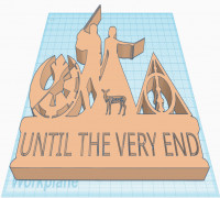 Until The Very End Cake Topper 3D model