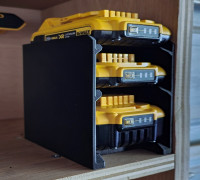 Dewalt 20V Battery Rack 3D model