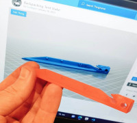Backpacking Tent Stake 3D model