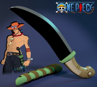 Ace Dagger - One Piece 3D model
