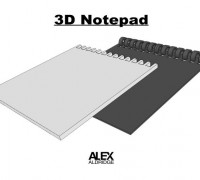 3D Paper Notepad 3D model