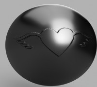 Heart Sphere- MOLD BATH BOMB, SOLID SHAMPOO - MOLD BATH BOMB, SOLID SHAMPOO 3D model