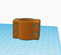 Bar Clamp 30mm  3D model