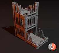 SciFi Gothic Dice Tower 3D model