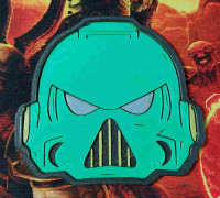 Space Marine simple coaster 3D model