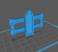 Grim Dark Railing Variant 2 for Tabletop 28mm / Grim Dark Sci-Fi 3D model
