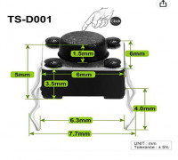 PC Board Switch TS-D001 Standin 3D model