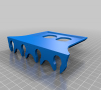 Wall outlet with plug holders 3D model