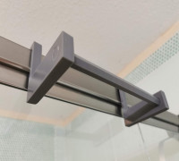 Shower Stall Hang Rail 3D model