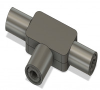 T box for transparent cable for led wirering  3D model