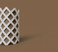 Grid vase 3D model