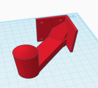 Wall mounted oscillating Fan Mount 3D model