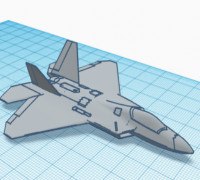 f-22 simple (lowpoly-ish) 3D model