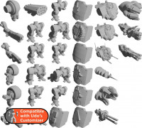 Heavy Attack Walker Library for Udo's Customizer 3D model