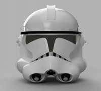 Clone Trooper Helmet Phase 2 Improved Neck Opening 3D model