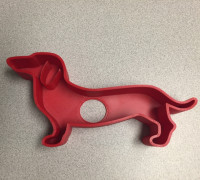 Dachshund Cookie Cutter 3D model