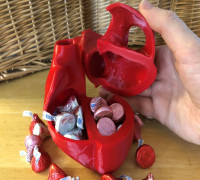 Open Heart Chocolate Box 3D model