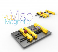 Magnetic PCB Vise 3D model