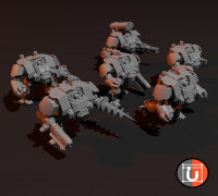 Heavy Attack Walkers 3D model