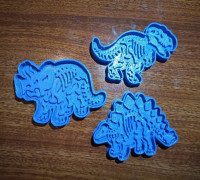 COOKIE CUTTER DINOSAURIOS 3D model