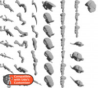Space Bugs Library for Udo's Customizer 3D model