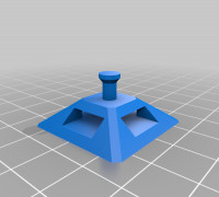 Zip Tie Mount w/ nub 3D model